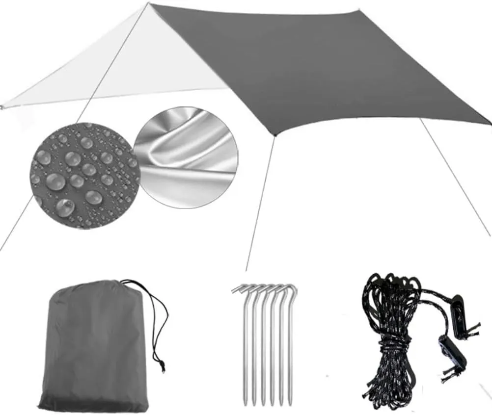 Camping Tarp Hammock Rain Fly Proof for Outdoor Activities (300 * 400cm)