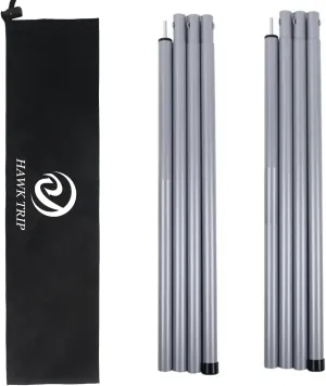 Camping Tarp Poles Tent Poles Adjustable for Tarp Canopy Awning Beach Shade (Dia 1.0"/Length 86.6")