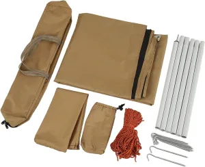 Camping Tarp Polyester Cloth and Iron Square Multifunctional Backpacking Tarp for Hiking Backpacking