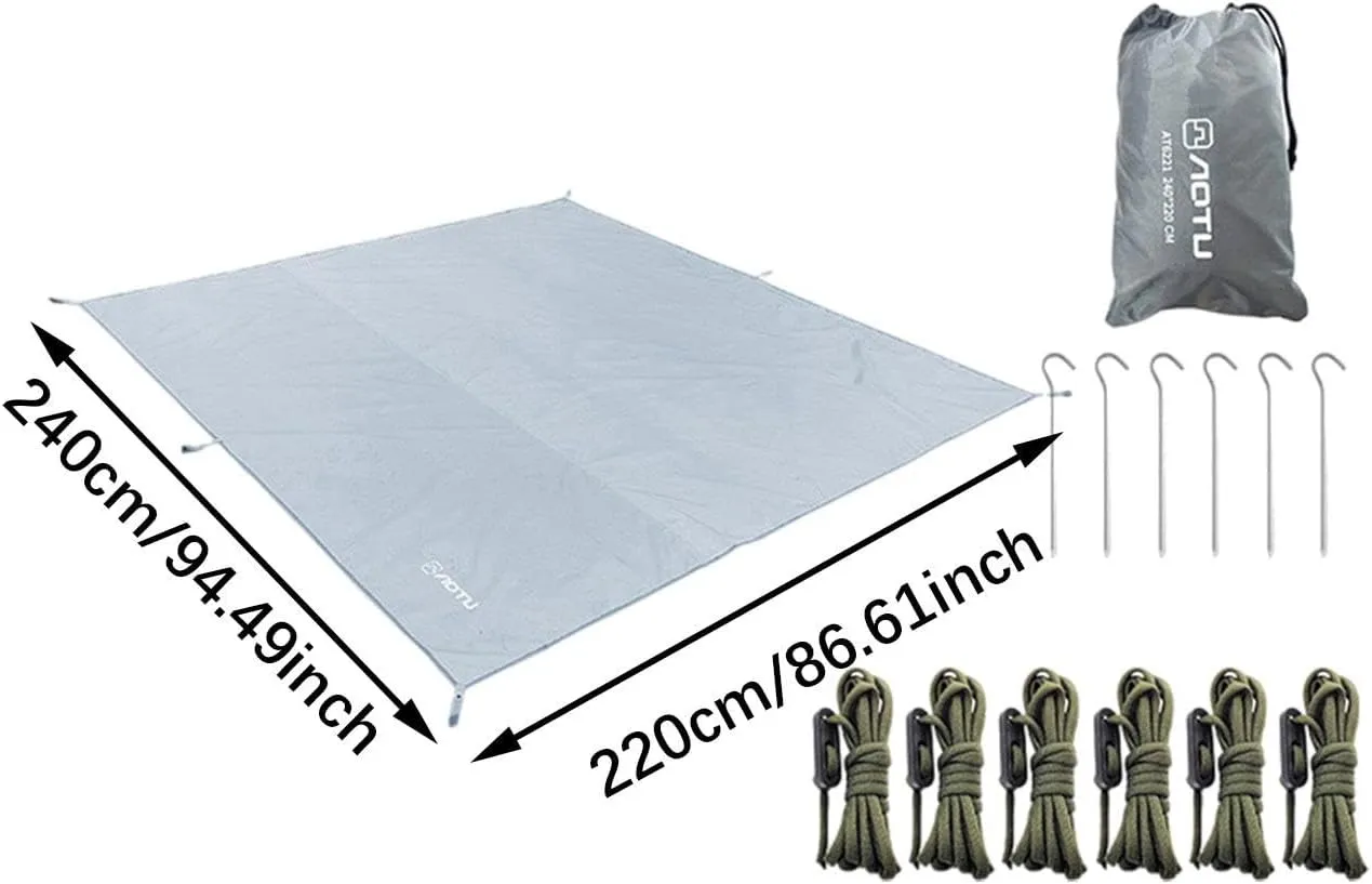 Camping Tarp Shelter with Storage Bag Easily Set up Tent Footprint Camping Canopy for Beach Picnic Travel Backpacking Garden