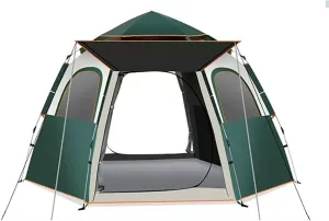 Camping Tent 3/4Person Weatherproof Tents, Dome Tent for Camping and Hiking, Double Layer Waterproof Tent, includes Rainfly