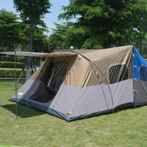Camping Tent 8-10 Persons Lightweight Family Camping Tent Uv Resistant Outdoor Folding Tent, Easy to Install, blue, Outside Account