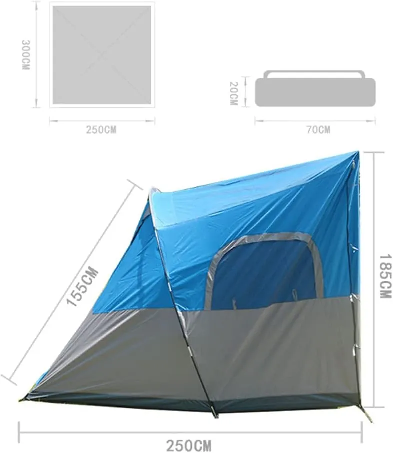 Camping Tent 8-10 Persons Lightweight Family Camping Tent Uv Resistant Outdoor Folding Tent, Easy to Install (Overall Khaki)