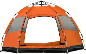 Camping Tent Automatic Double-Layer Quick-Open Tent Breathable and Rainproof for Outdoor Camping Hiking Backpacking Beach