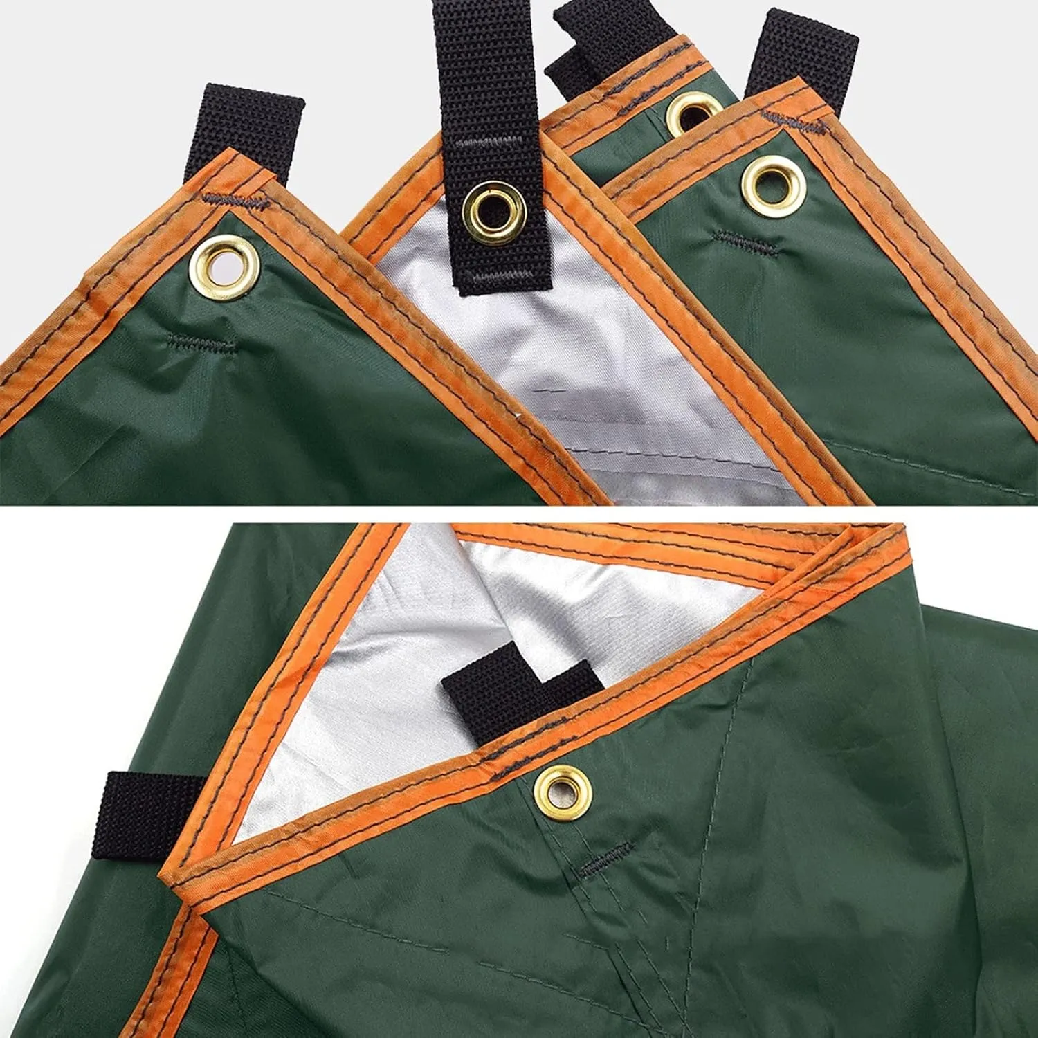Camping Tent Awning Waterproof Tarp Tent Outdoor Camping Sun Shelter Canopy Sunshade Sun Shade Beach Garden Picnic Tourist Tarp (Color : Green, Size :
