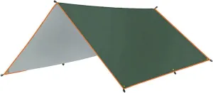 Camping Tent Awning Waterproof Tarp Tent Outdoor Camping Sun Shelter Canopy Sunshade Sun Shade Beach Garden Picnic Tourist Tarp (Color : Green, Size :