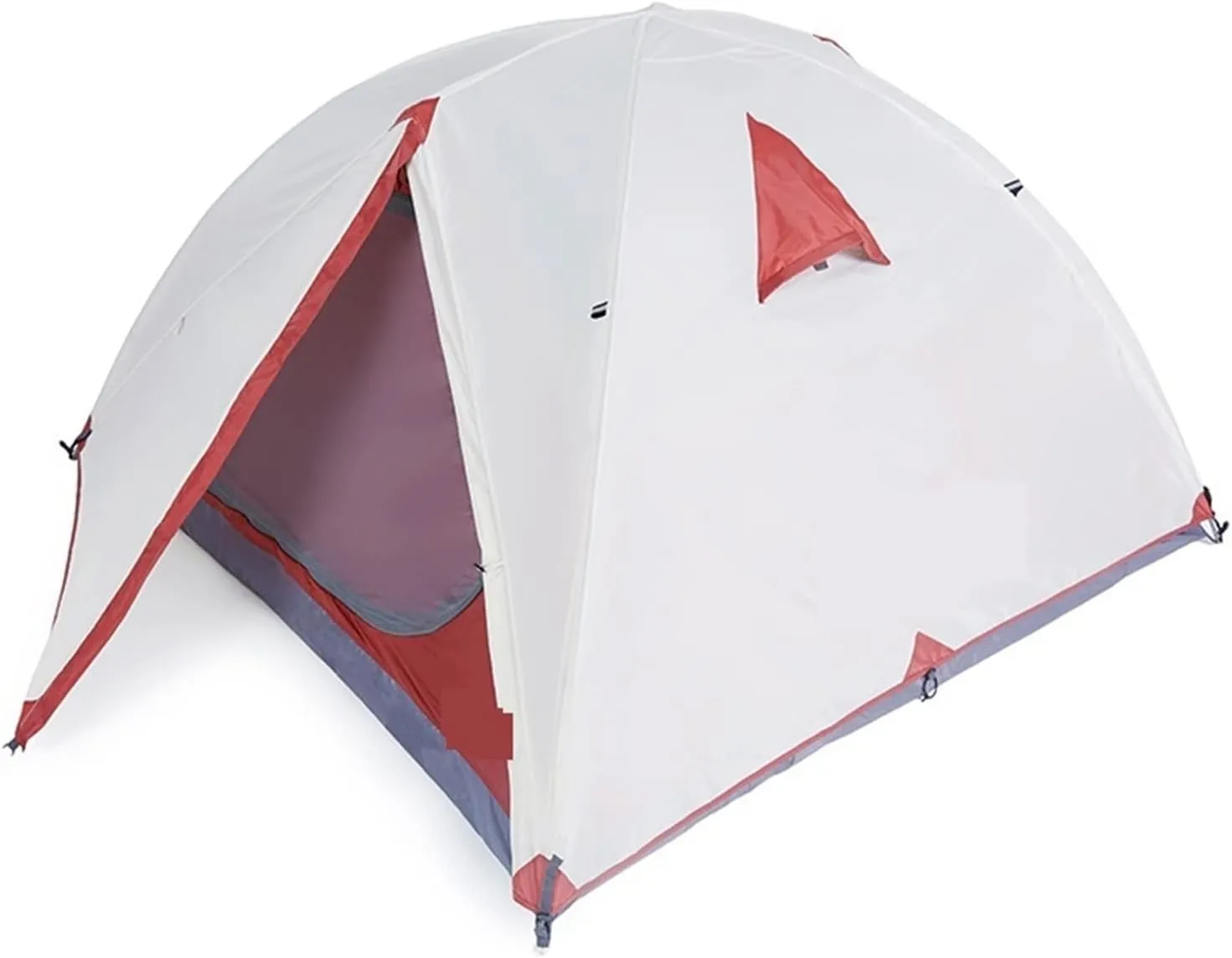 Camping Tent Backpacking Tent Outdoor Camping Season Winter Skirt Tent Double Layer Waterproof Hiking Survival (Color : Grey 3 Season 2P) (Grey 3 Seas
