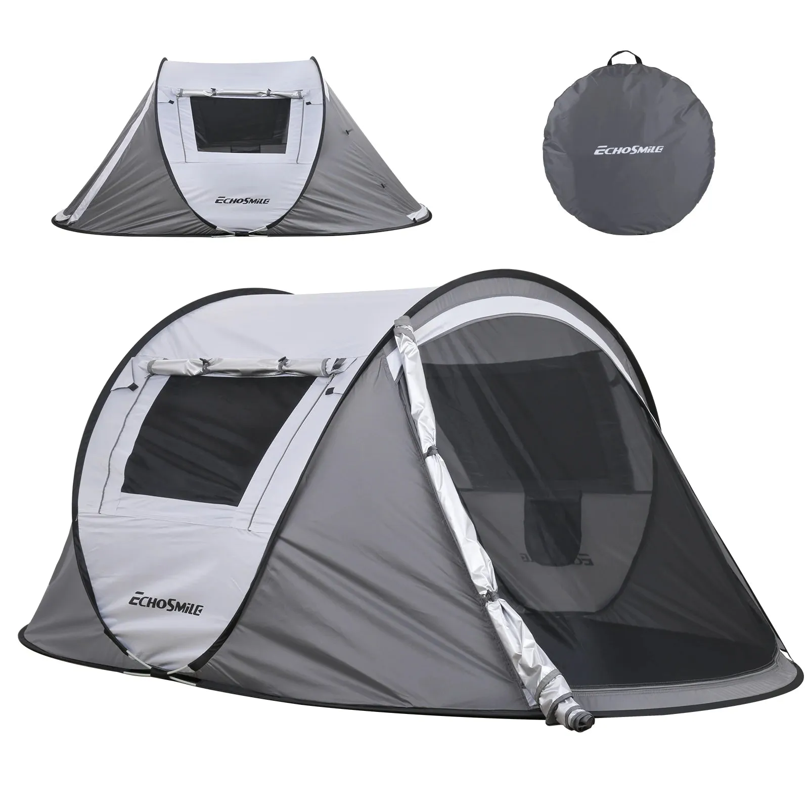 Camping Tent, Convenient to Carry for 2 People, Automatic Set up High Quality Tent