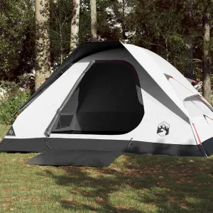 Camping Tent Dome 4-Person White Blackout Fabric Waterproof5,4KG