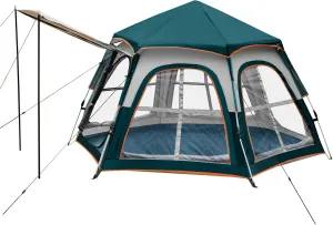 Camping Tent - Instant 4-5 Person Easy Set Up, Waterproof Windproof Backpacking