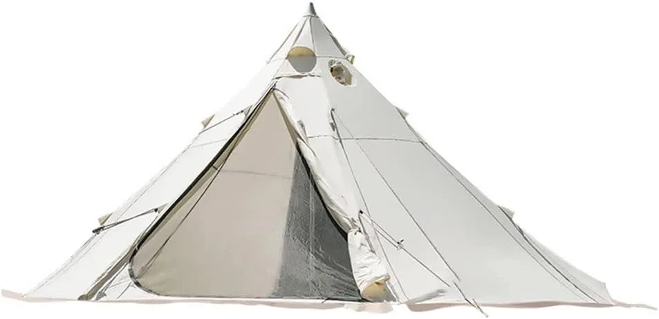 Camping Tent Large Waterproof Tipi Tents Double Layer Family Tent for Camping, Traveling, Backpacking, Hiking, Outdoors