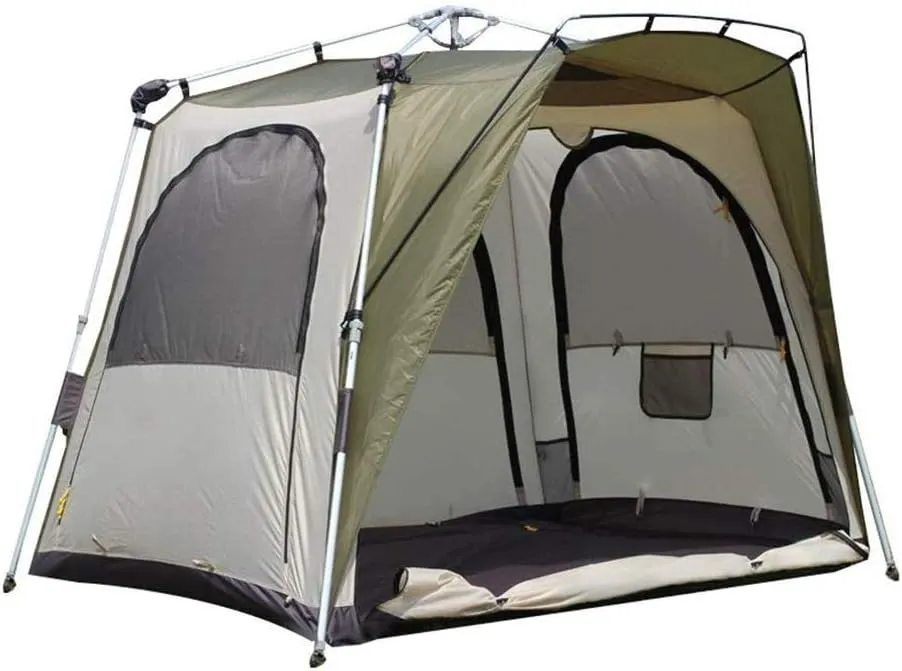 Camping Tent Outdoor Automatic Fishing Tent, Double-Layer Double-Layer Anti-Storm Rainy Night Fishing Equipment Outdoor Backpack Waterproof, 140cmx160cm Automatic Camping Tent Good Stuff