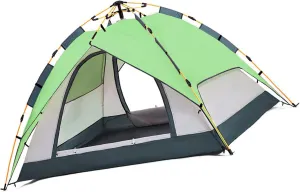 Camping Tent Oxford Cloth Automatic Pop Up Waterproof Double Layer Family Tent for Hiking Traveling Backpacking