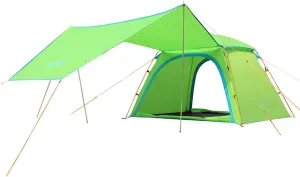 Camping Tent Tarp ShelterLightweight Waterproof Windproof with Aluminium Stakes 8 Ropes for Snow Sunshade for Camping Outdoor (Green Style 1)