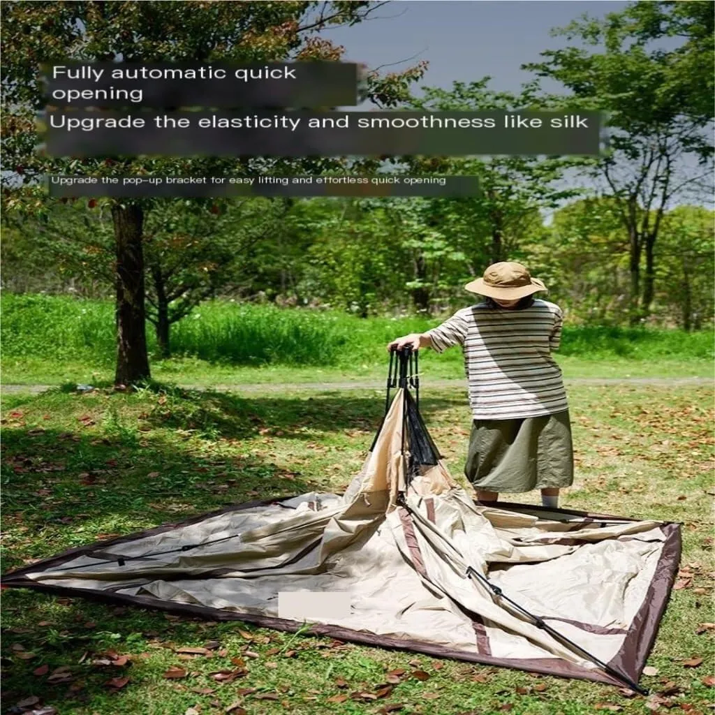 Camping Tent Tent Outdoor Camping Windproof Tent Camping Fully Automatic Double Layer Tent Outdoor Portable Awning Waterproof Tent