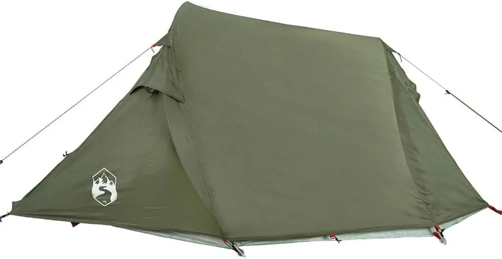 Camping Tent Tunnel 3-Person Olive Green Waterproof vidaXL vidaXL
