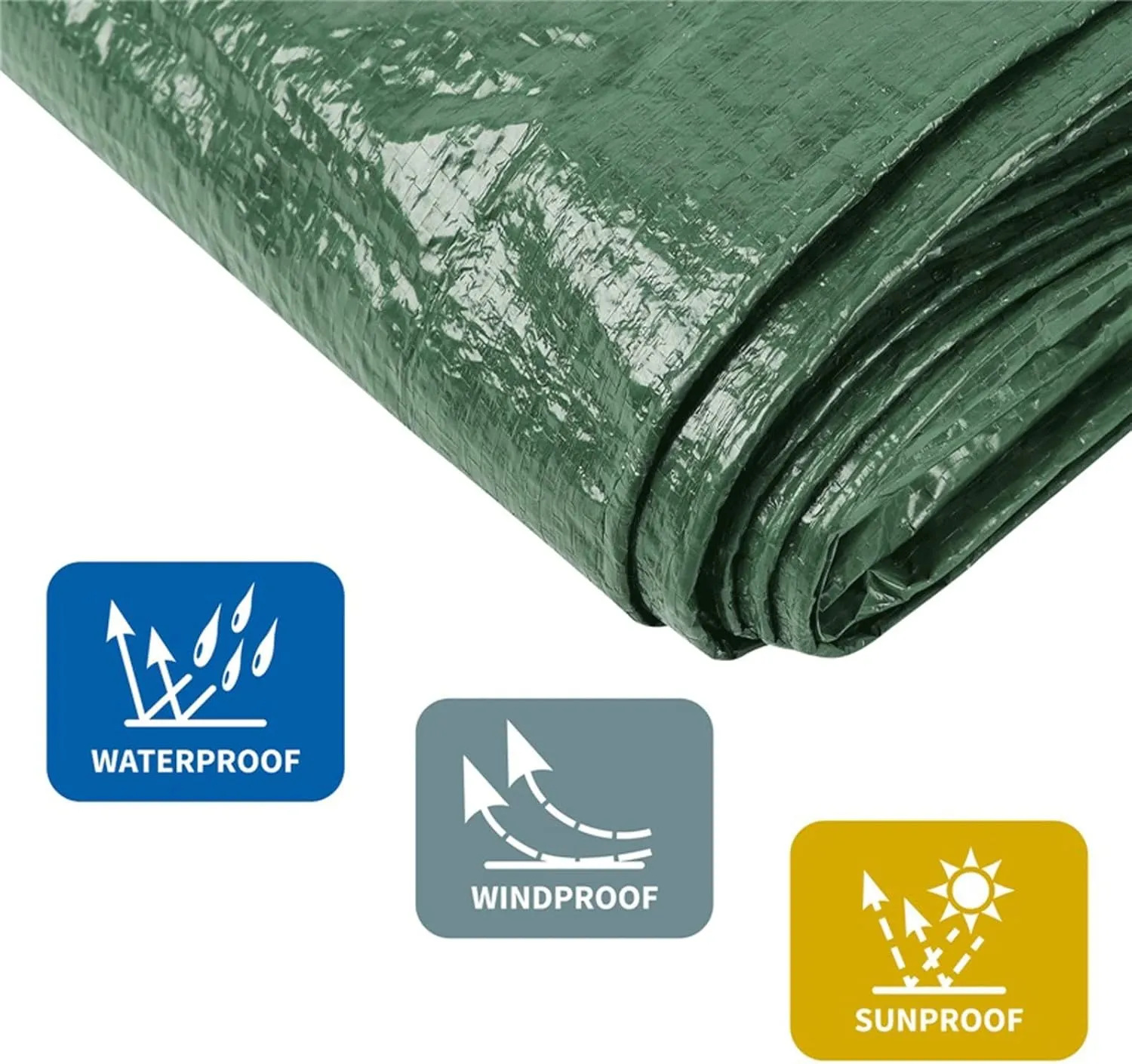 Camping Tent Ultralight Waterproof Sun Shelter Garden Awnings for Outdoor Canopy Awning Cloth Tent Tarpaulin Canvas Truck Car Tarp Sheet (Size : 1.7X2, 2.3X4.0M