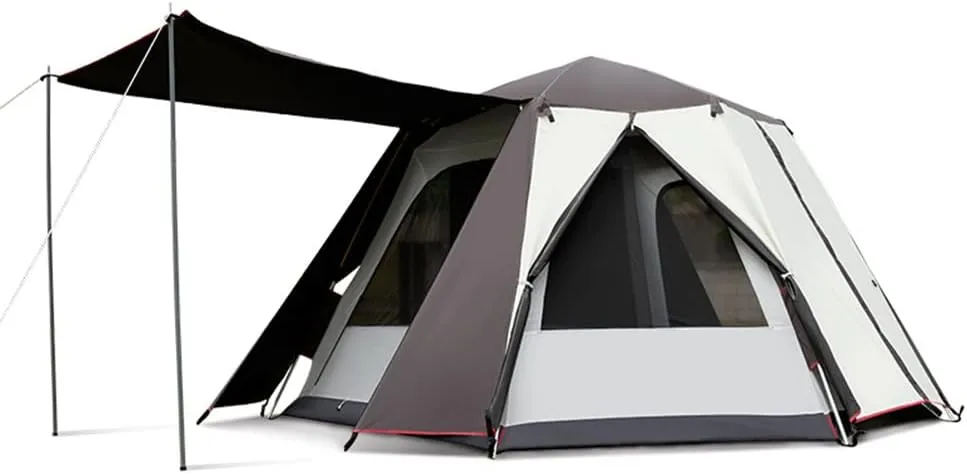 Camping Tent with,5-8 Person Dome Tent Waterproof Windproof Instant Family Tent with Mesh Windows,Portable Cabin Tent Double Layer for Hiking and Outdoor