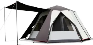 Camping Tent with,5-8 Person Dome Tent Waterproof Windproof Instant Family Tent with Mesh Windows,Portable Cabin Tent Double Layer for Hiking and Outdoor