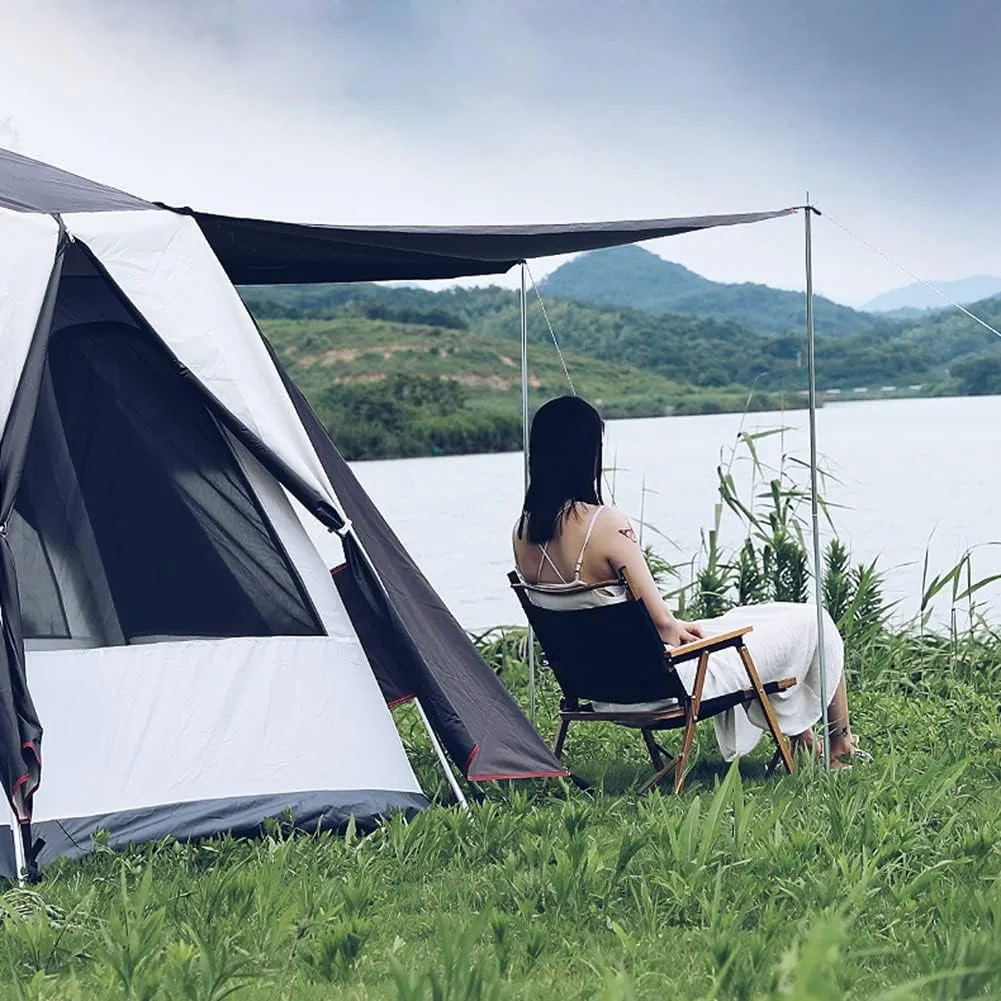 Camping Tent with,5-8 Person Dome Tent Waterproof Windproof Instant Family Tent with Mesh Windows,Portable Cabin Tent Double Layer for Hiking and Outdoor