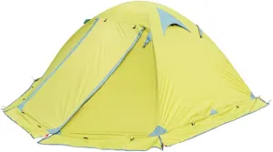 Camping Tents, 2Man Double Layer Dome Tent, Windproof & Waterproof Backpacking Tent for 4 Seasons, Lightweight Aluminum Rod, for Climbing Fishing Survival Festivals Garden150*210 * 115cm