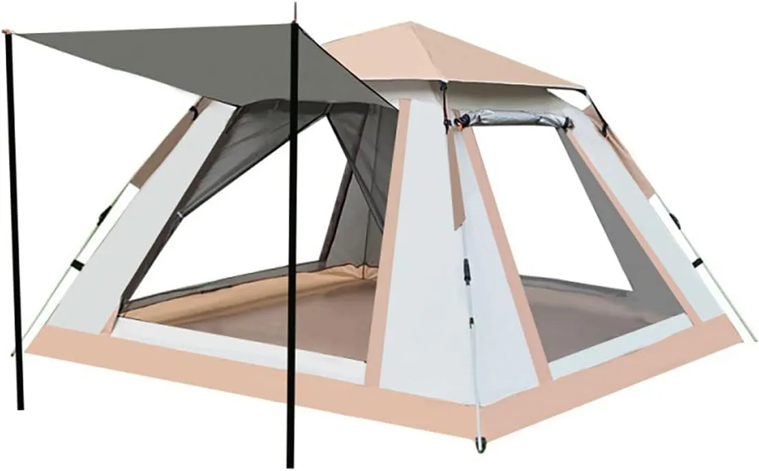 Camping Tents 5-8 Person Instant Tent Waterproof Double Layer[Quick Set up] Family Beach Dome Tent UV Protection Carry Bag