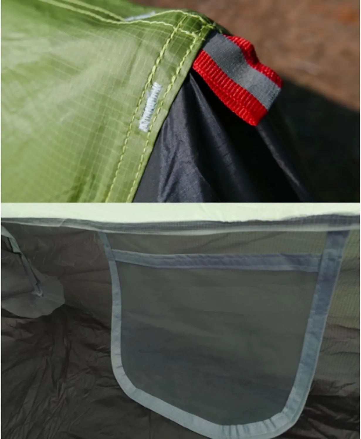 Camping Tents,2022 New 2 Person Ultralight Camping Tent 3 Season Professional 15d Rodless Tent (Color : Green 2P, Size : 4 Season)