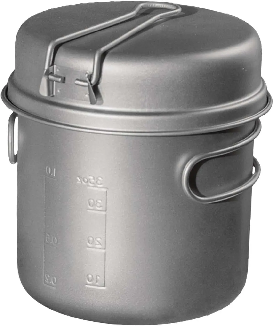 Camping Titanium Pot Cooking Utensils Versatile Hiking BBQ Backpacking Compact