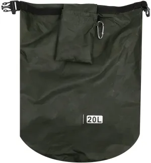 Camping Waterproof Storage Bag, PVC Outdoor Foldable Barrel Dry Bag, Boat Fishing Backpack for Camping Hiking Beach Travel Fishing (20L)