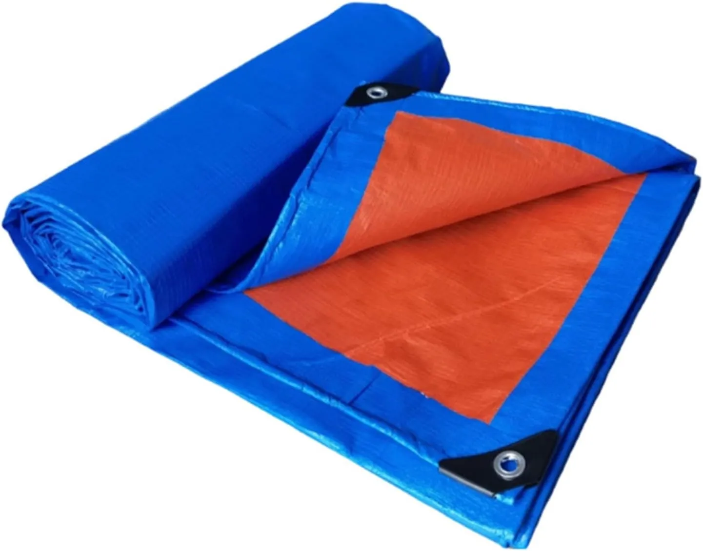 Canopy Tarp, Tarps Heavy Duty Waterproof, 8 Mil Thick Polyethylene Tarpaulin, Customizable, for Outdoor, Garden, Patio，Blue Tarp