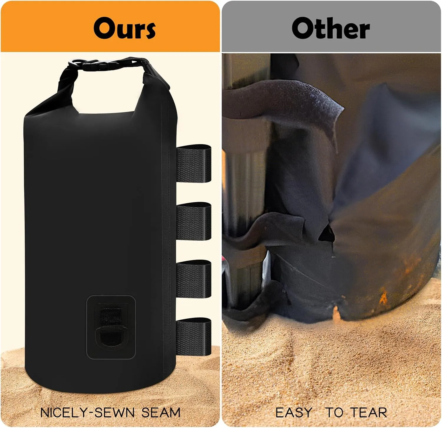 Canopy Water Weight Bag,220 LBS Canopy Weights Sand Bags,Canopy Tent Weights for Canopy Legs,Heavy Duty Weights Bags for Pop Up Tent Gazebo Legs(Without Sand)