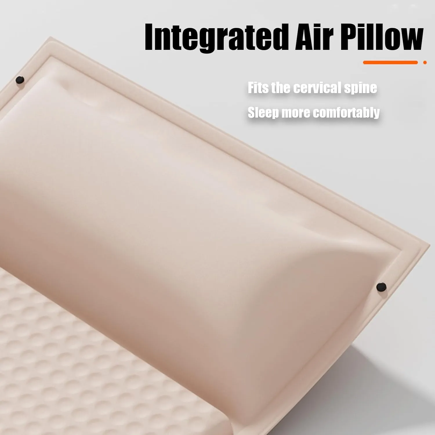 Car Air Mattress Foldable for AAA, Back Seat Camping Bed Breathable Airbed Auto-Inflation Without Air Pump SUV Portable Sleeping Pad,Black Single