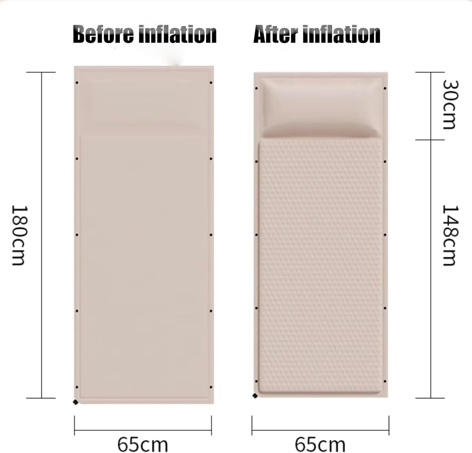 Car Air Mattress Foldable for Audi A4 B9 Allroad Wagon 2016-2024, Back Seat Camping Bed Breathable Airbed Auto-Inflation Without Air Pump SUV Portable Sleeping Pad,Black Single