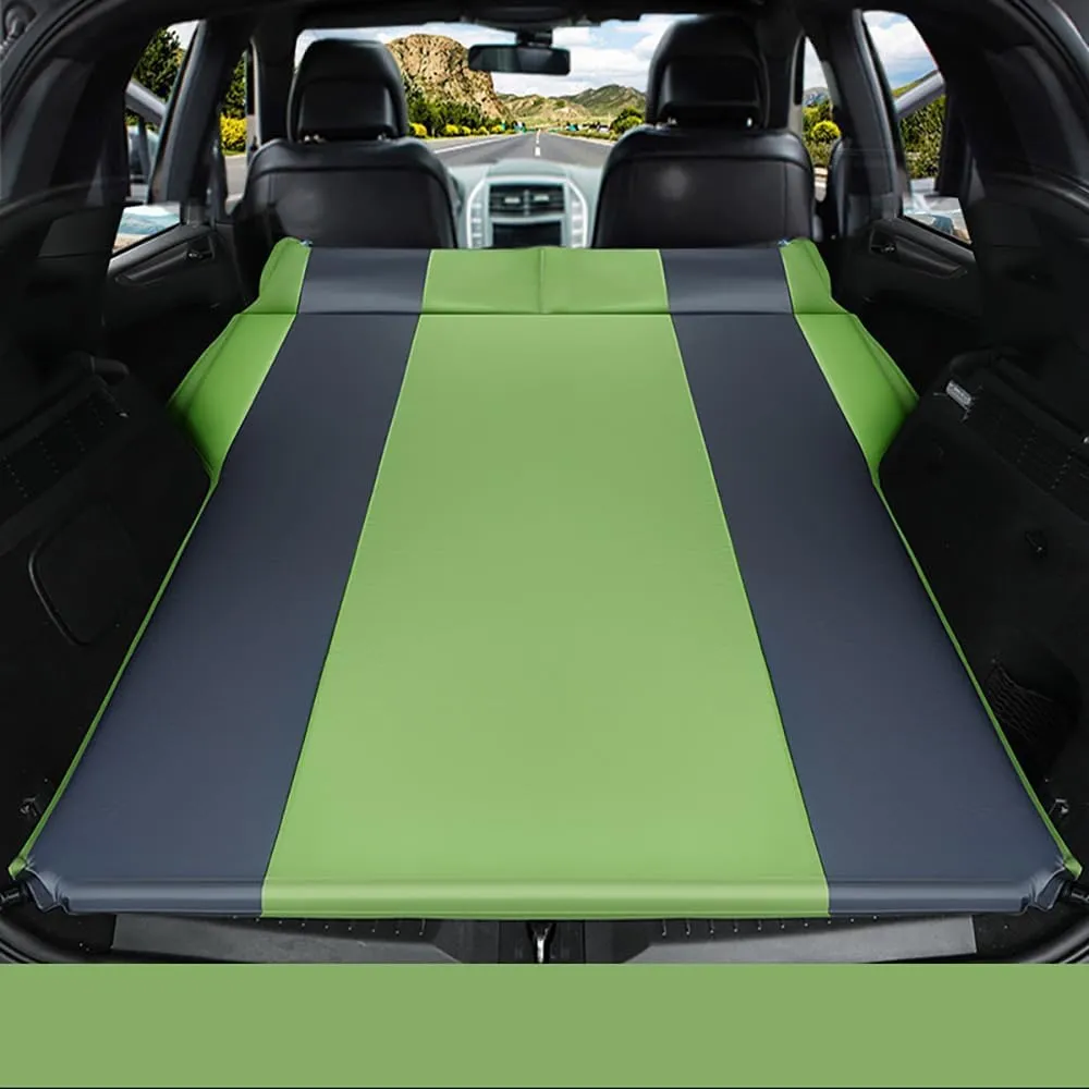 Car Automatic Inflatable Bed for Jeep Compass 2007 2008 2009 2010 2011 2012 2013 2014 2015 2016 2017, Portable Movable Thickened Trunk Sleeping Bed Outdoor Camping Hiking Air Mattress,Green