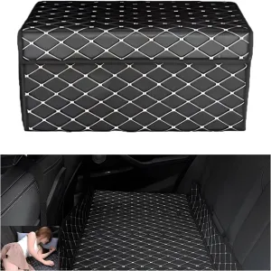 Car Bed for Jeep Compass - Custom Fit, Leather Heavy-Duty Waterproof Outdoor Back Seat Rest Bed Non Inflatable Double-Sided Folding, for Jeep Compass 2017-2025