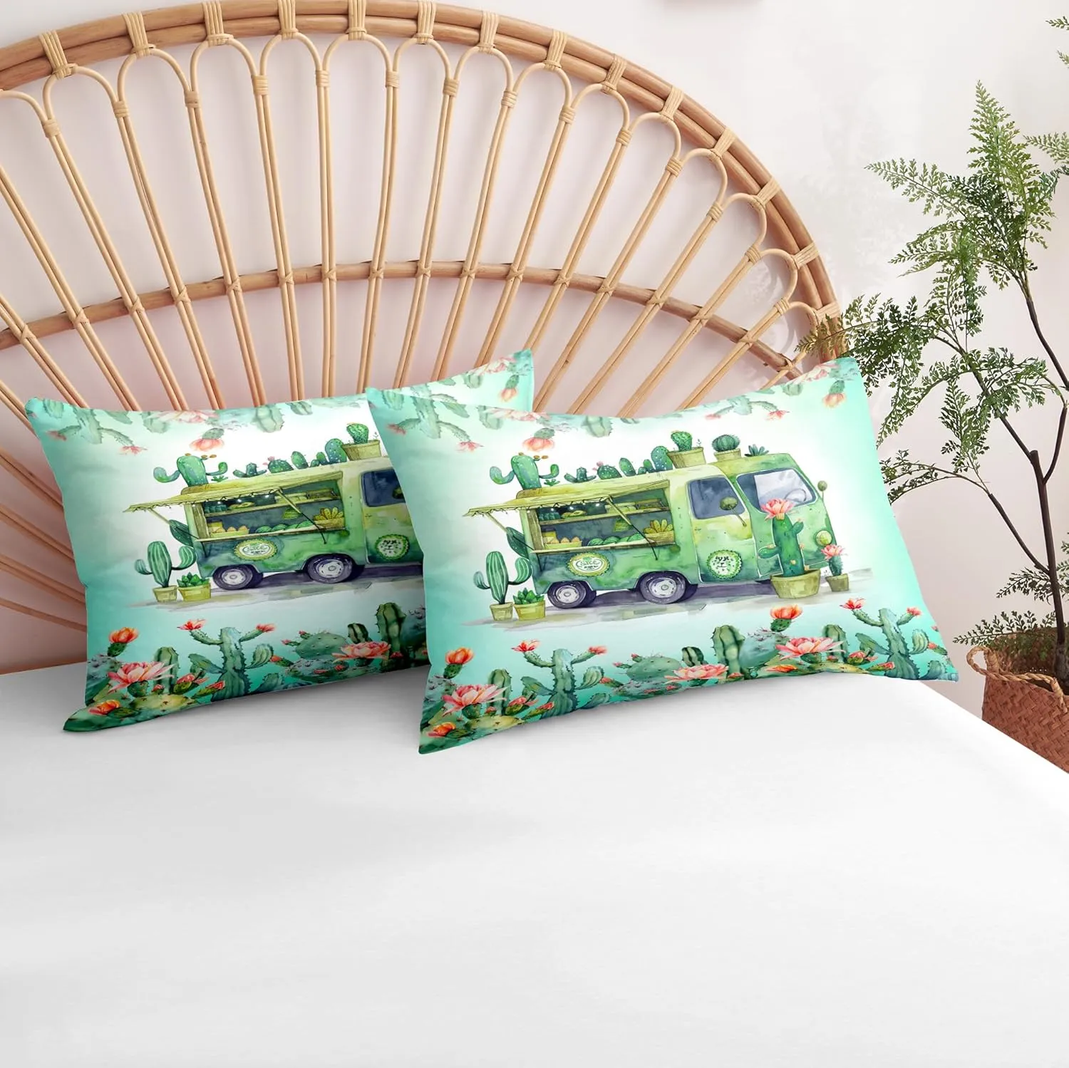 Car Camping Comforter Set Queen, 3pcs Rv Soft Bedding Set for Women Girls, Lightweight Down Alternative Comforter with 2 Matching Pillowcases/Great Bedroom Decor (90" X 90")