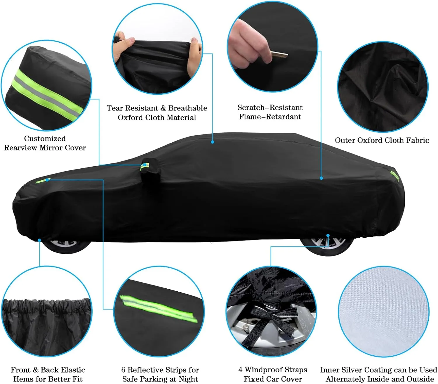 Car Cover Compatible with Bentley Continental GT Coupe 2003-2023/ Continental GTC Convertible 2003-2023, Car Cover Waterproof All Weather Outdoor Full Car Covers Rain Snow Dust Protection
