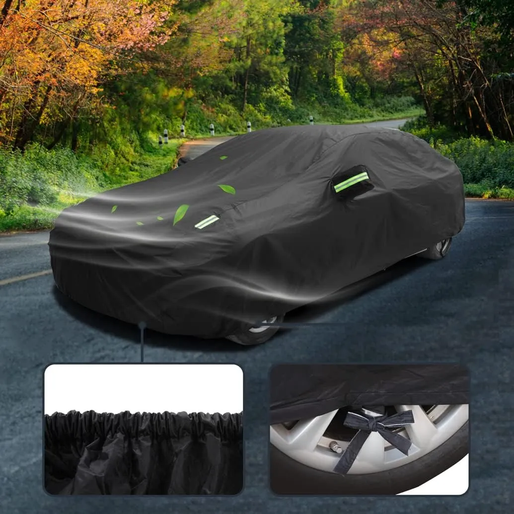 Car Cover Compatible with Bentley Flying Spur 2025-2006 4-Door Saloon/Sedan, Waterproof All Weather Covers for Flying Spur V8 W12 S V6, Outdoor Indoor Sun Rain Snow Dust Car Protection