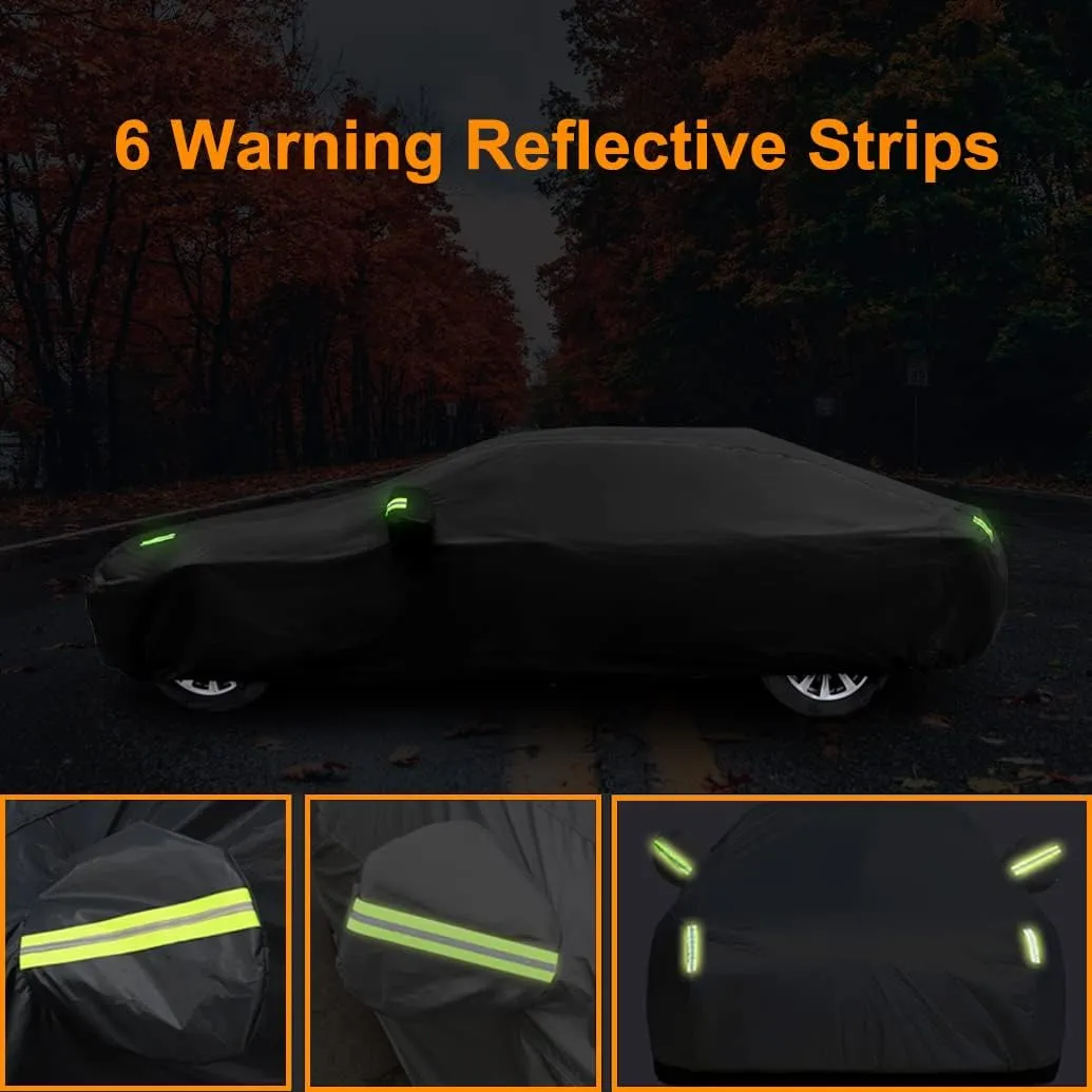 Car Cover Compatible with Bentley Flying Spur 2025-2006 4-Door Saloon/Sedan, Waterproof All Weather Covers for Flying Spur V8 W12 S V6, Outdoor Indoor Sun Rain Snow Dust Car Protection