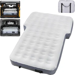 Car Mattress Pad for SUV Trunk, 10 Inch Ultra-Thick Inflatable Car Mattress SUV, SUV Air Mattress Camping Bed with Built in Pump