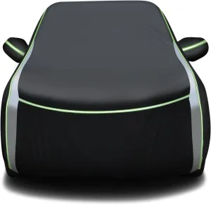 Cartist Full Car Cover Fits for Jeep Compass 2007-2023 2024 2025 Accessories All Weather Car Covers Outdoor Waterproof UV Protection with Zipper & Reflective Safety Strips