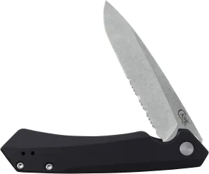 Case XX Pocket Knife KINZUA - BLACK ANODIZED ALUMINUM Item #64633 - KINZUA S35VN - Length Closed: 4 3/4Inches