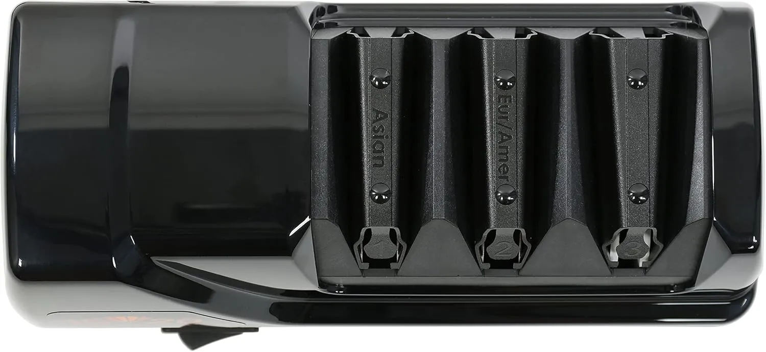 Chef’sChoice Professional Electric Knife Sharpeners AngleSelect for 15- and 20-Degree Straight-Edge and Serrated Knives with Diamond Abrasives & Precision Angle Control, 2-Stage, Black