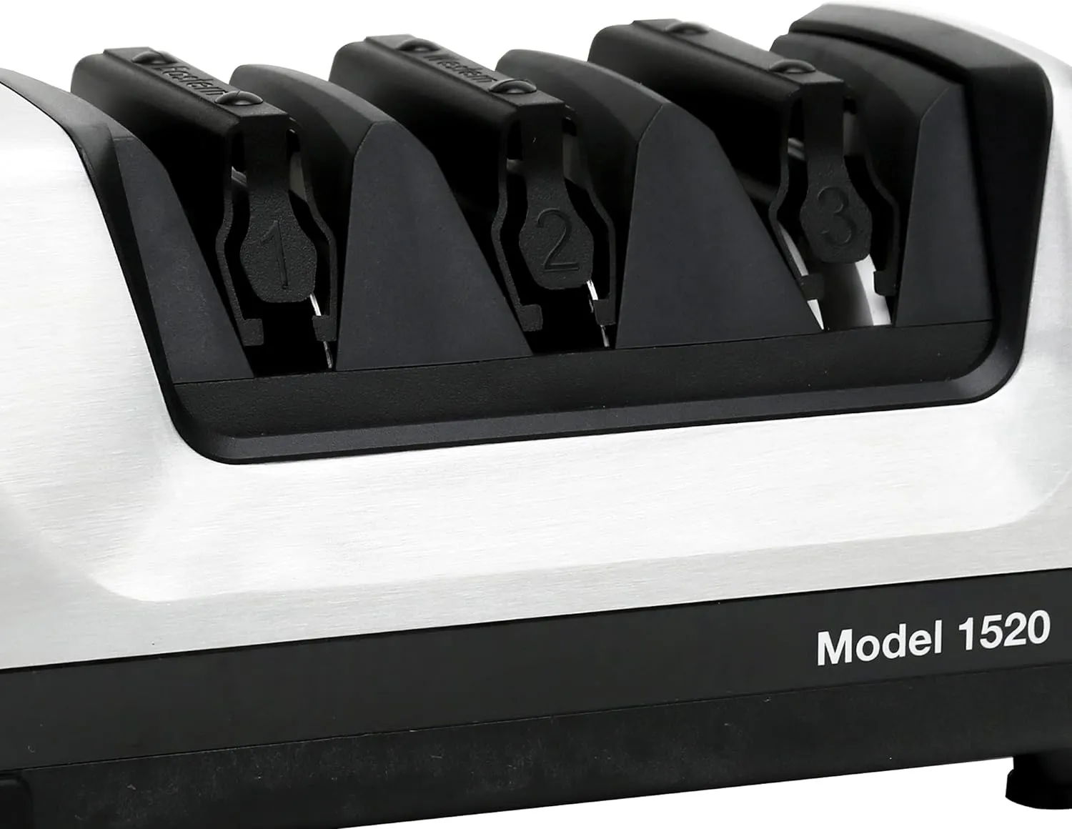 Chef’sChoice Professional Electric Knife Sharpeners AngleSelect for 15- and 20-Degree Straight-Edge and Serrated Knives with Diamond Abrasives & Precision Angle Control, 2-Stage, Metallic
