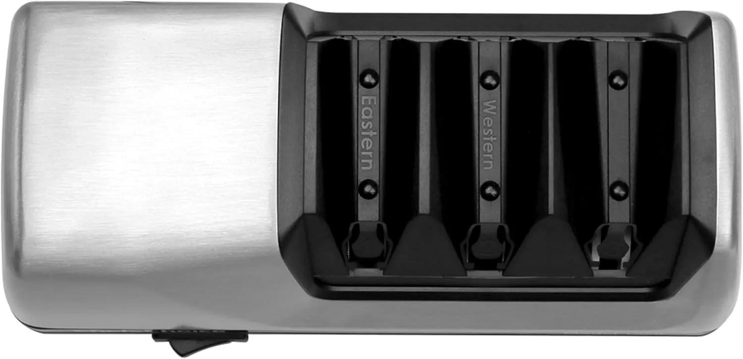 Chef’sChoice Professional Electric Knife Sharpeners AngleSelect for 15- and 20-Degree Straight-Edge and Serrated Knives with Diamond Abrasives & Precision Angle Control, 2-Stage, Metallic