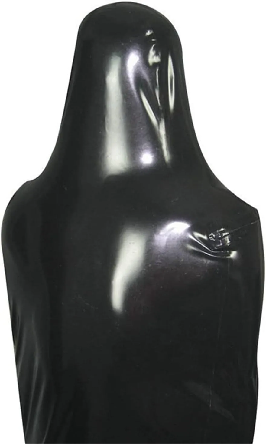Chest Entry Black Latex Sleeping Bag Chest Zipper Tight Body Bag Rubber Sleep Sack Open Nose Holes