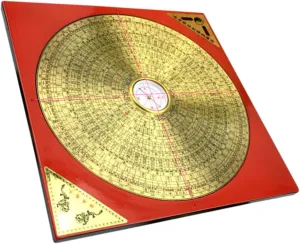 Chinese Ancient Compass Portable Traditional Metal Compass for Home Decor Design Material Great Present for Friends and Family Enhance Creativity and Hand Eye Coordination