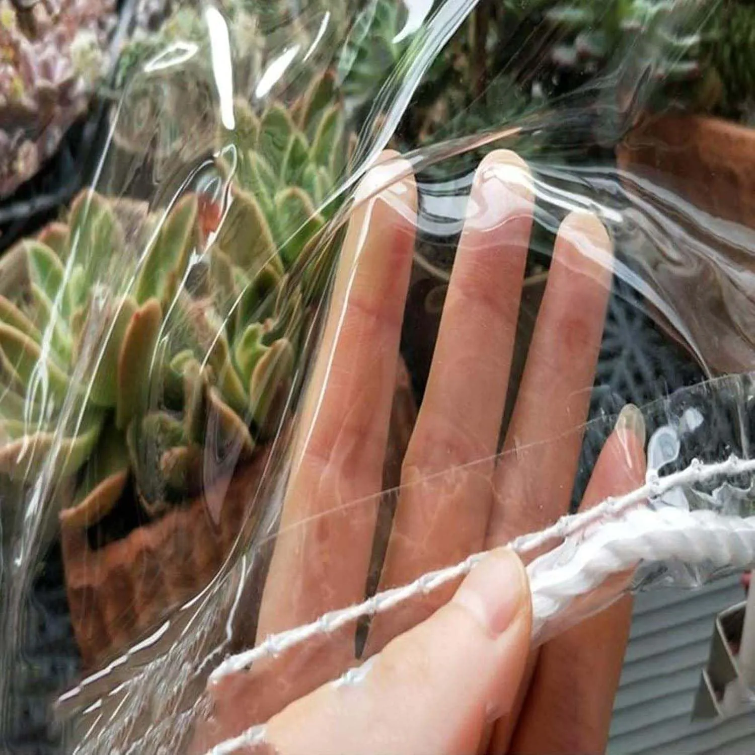 Clear PVC Tarps 1.6x23.0ft, Clear Tarpaulin Cover, Transparent Tarp with Grommets, Waterproof Outdoor Heavy Duty Tarpaulins, Ripstop, for Greenhouse, Patio, Porches