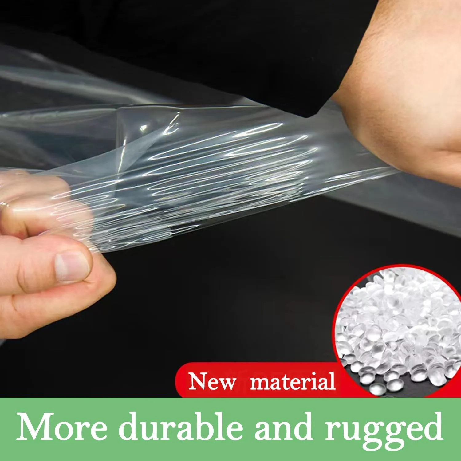 Clear Tarp Heavy Duty with Grommets,10ft×20ft,Waterproof,PVC,Thicken Tarpaulin Cover,Outdoor Transparent Cover for Garden Patio Lawn Plants Greenhouse or Barn