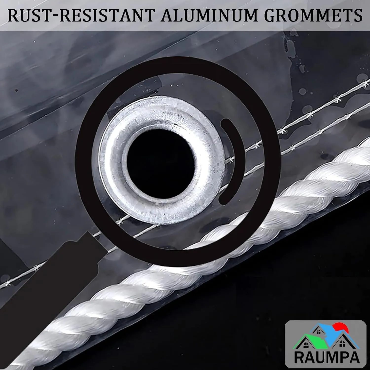 Clear Tarp with Grommets, 8x10 ft Tarps Waterproof Heavy Duty for Patio Greenhouse PVC Vinyl Plastic Transparent Tarpaulin Chicken Porch Pergola Balcony